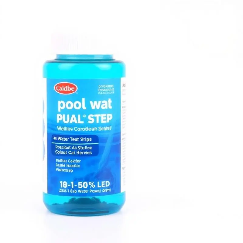 Fles met teststrips voor zwembad en spa